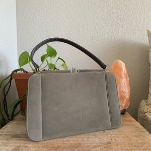 Vintage grey clasp purse